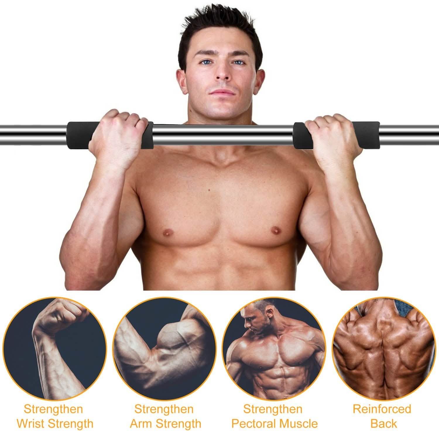 Barre de traction d'encadrement de porte pour exercice de gym