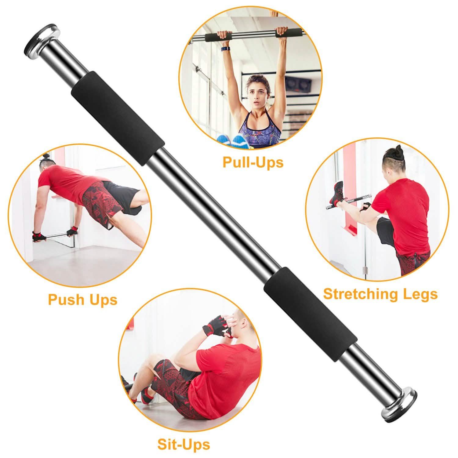 Barre de traction d'encadrement de porte pour exercice de gym