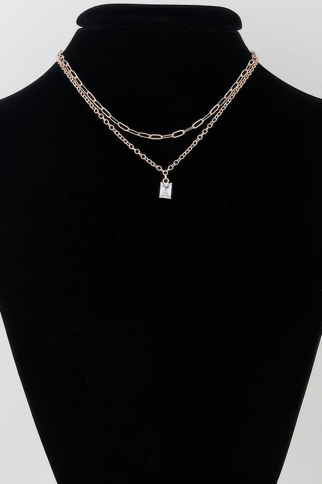 Collier Chaîne Double Cube