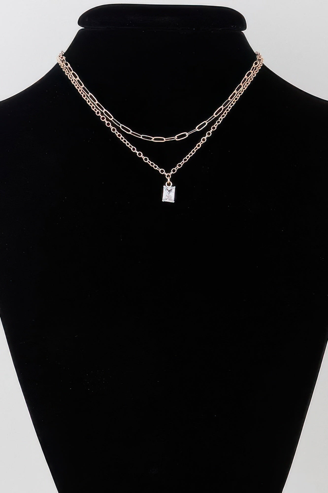 Collier Chaîne Double Cube