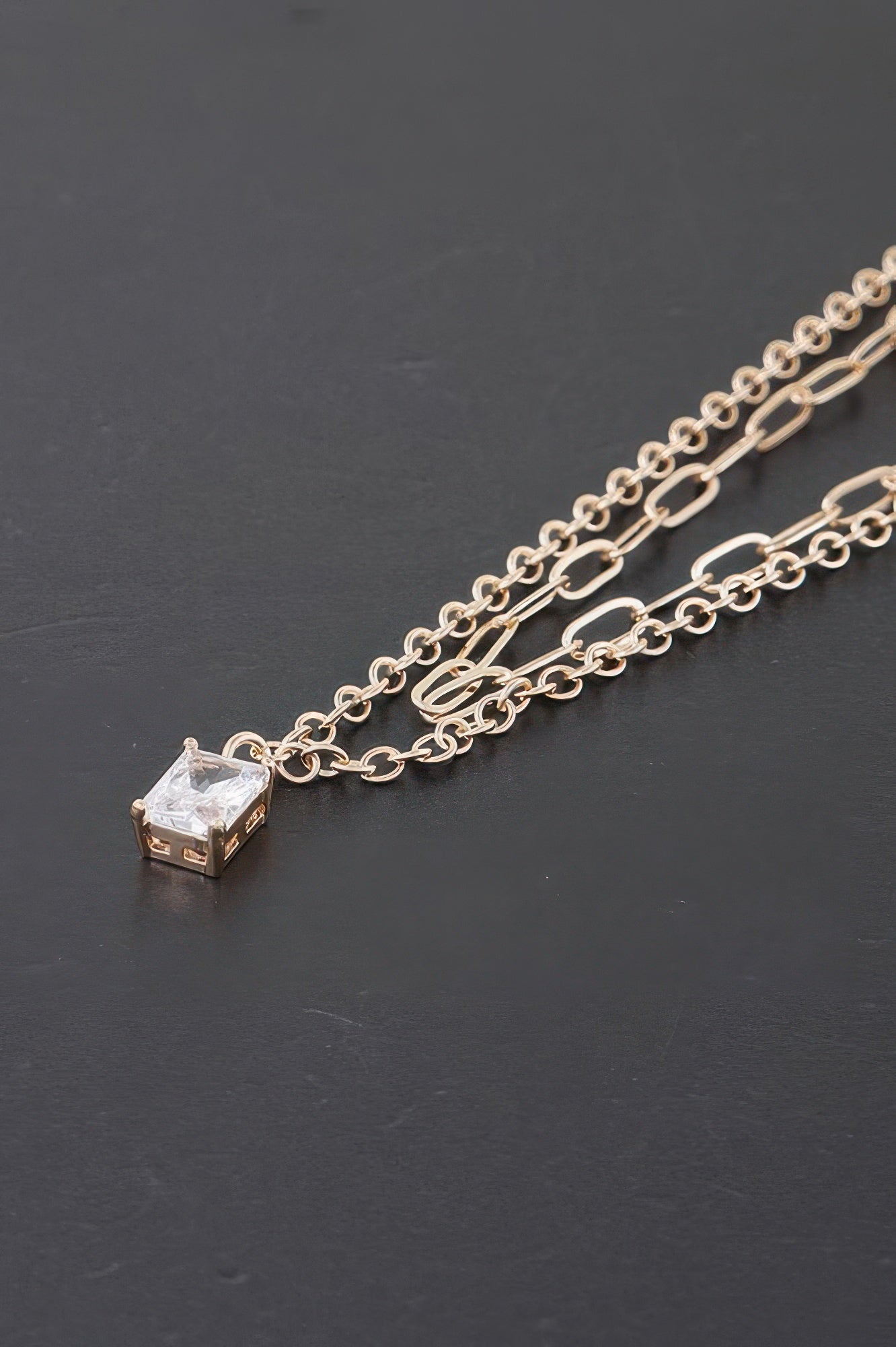 Collier Chaîne Double Cube