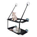 Hamac de fenêtre d'intérieur pour chat double couche avec ventouses puissantes