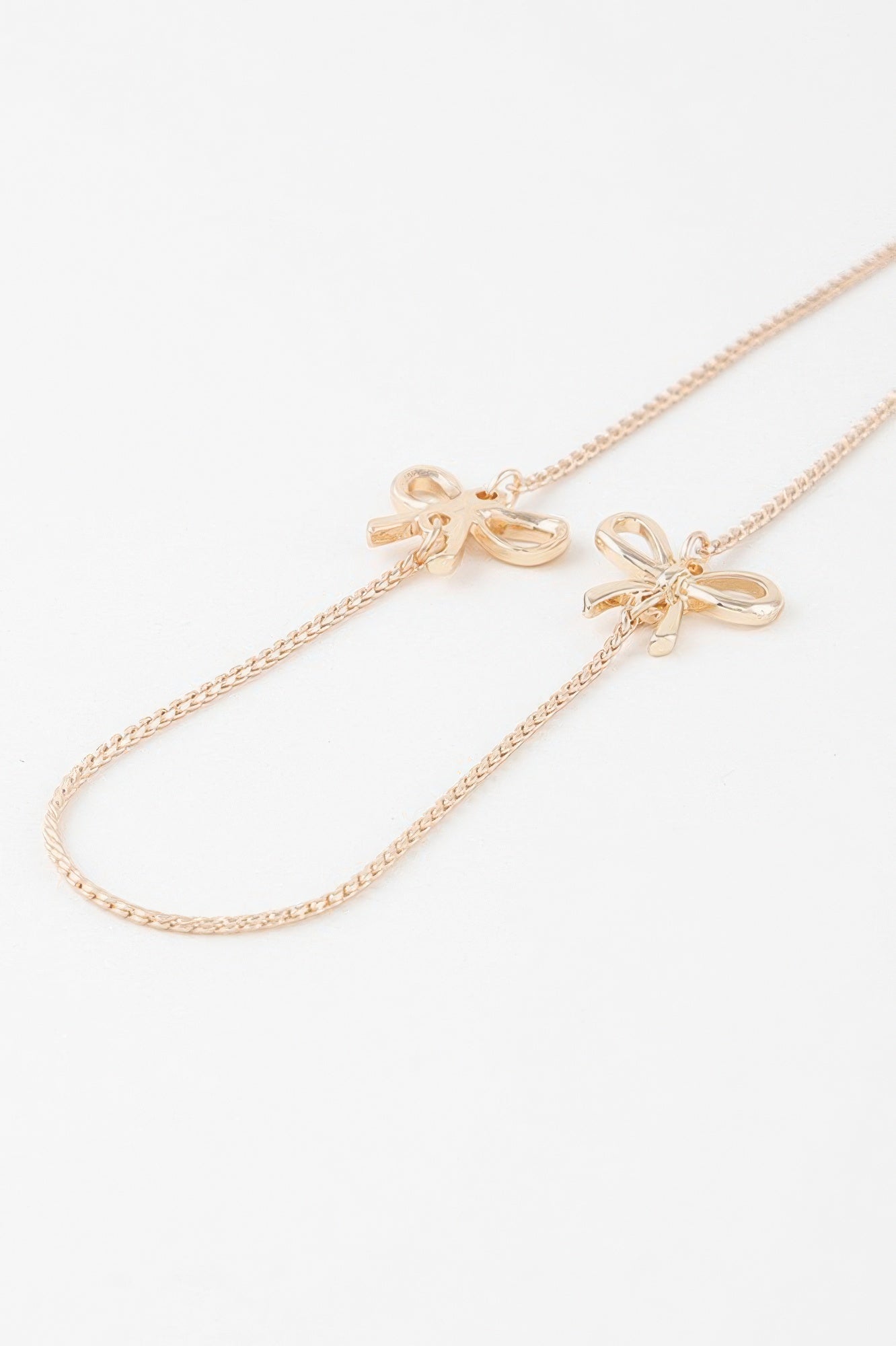 Collier double chaîne à rubans