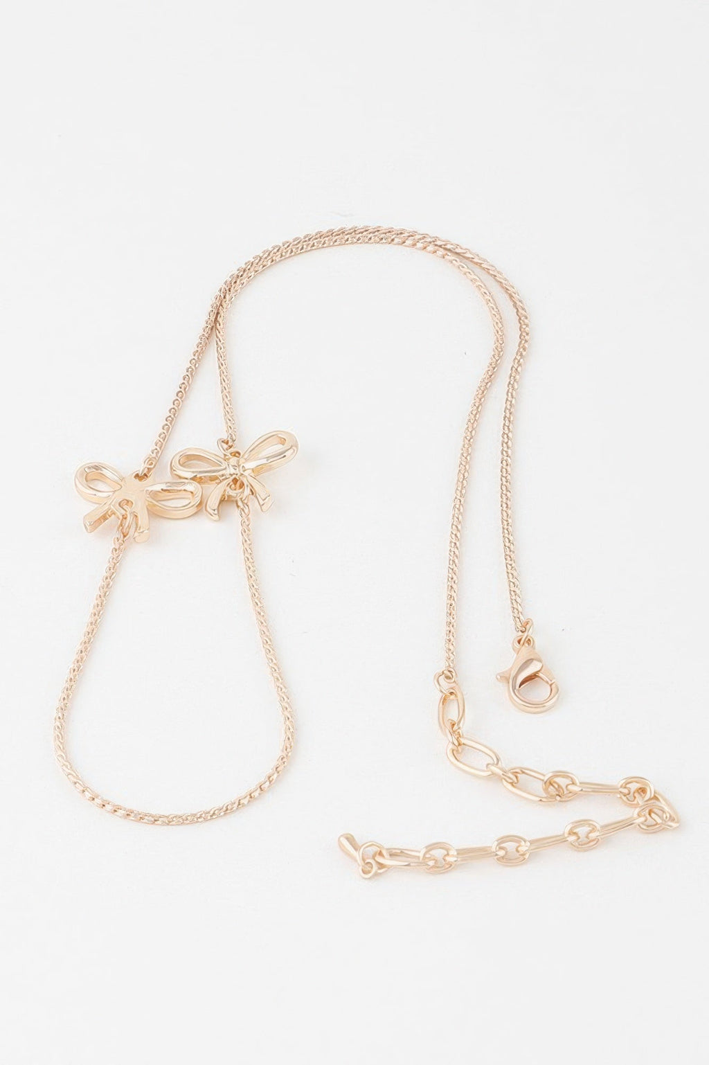 Collier double chaîne à rubans