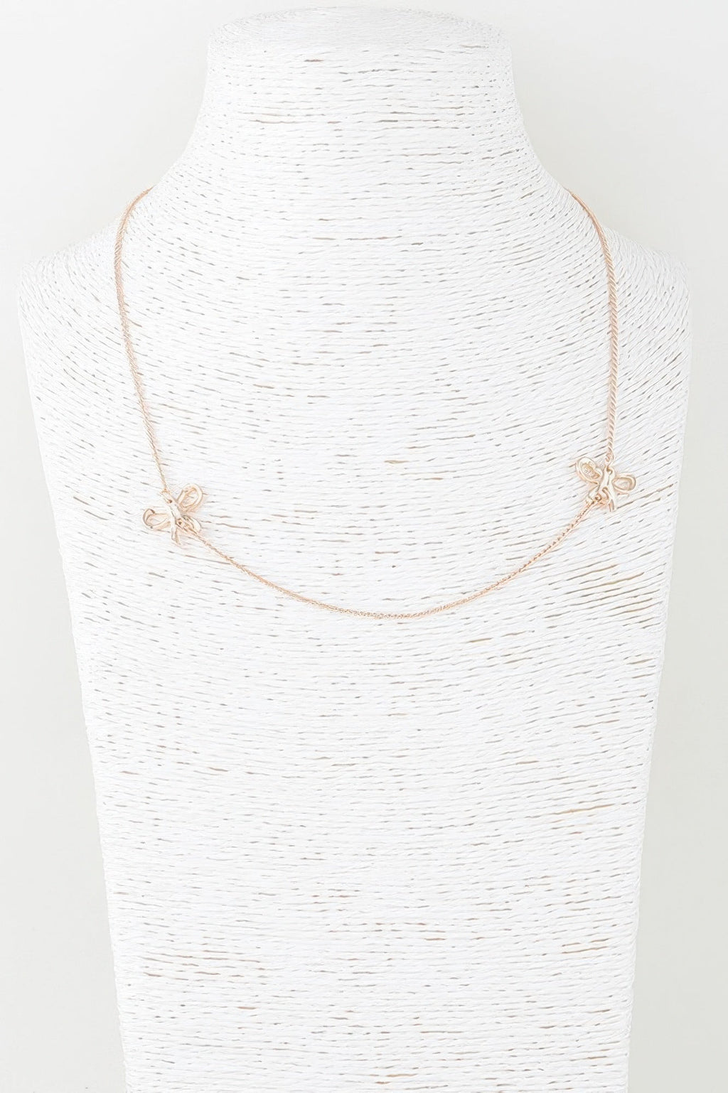 Collier double chaîne à rubans