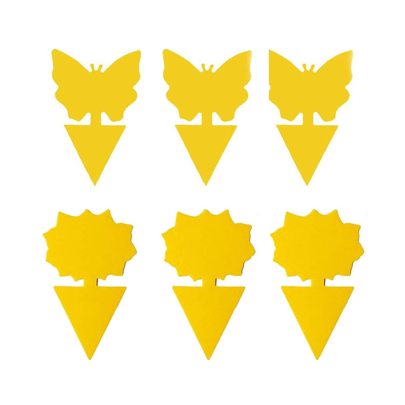 Piège jaune autocollant double face pour insectes volants