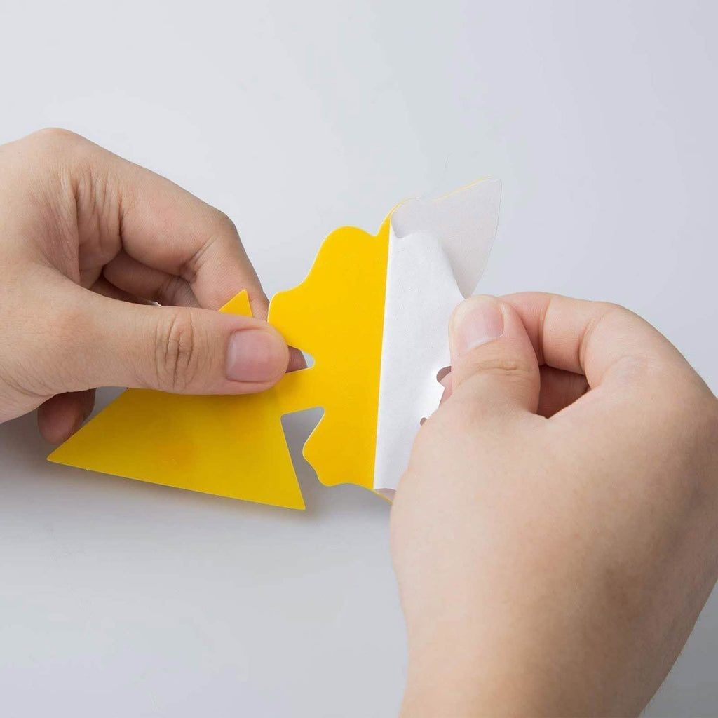 Piège jaune autocollant double face pour insectes volants