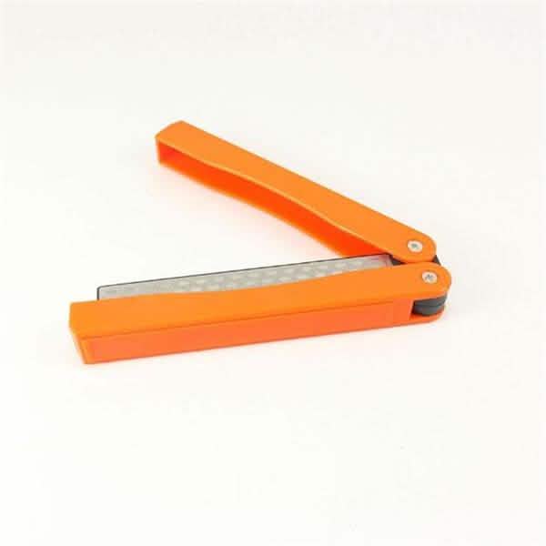 Affûteur de poche pliant double face en diamant pour couteaux, pour l'extérieur