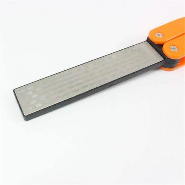 Affûteur de poche pliant double face en diamant pour couteaux, pour l'extérieur