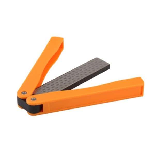 Affûteur de poche pliant double face en diamant pour couteaux, pour l'extérieur