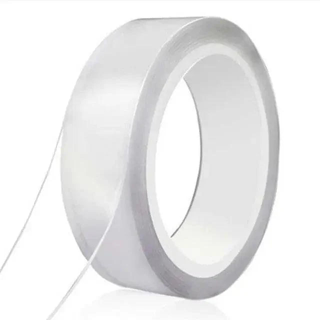 Ruban adhésif magique double face transparent réutilisable étanche facile à utiliser pour la maison Accessoires pratiques Rubans polyvalents