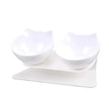 Gamelle Double Transparente Antidérapante Avec Protection Pour Chats Gamelle Moderne Pour Chaton Accessoires Pour Animaux De Compagnie