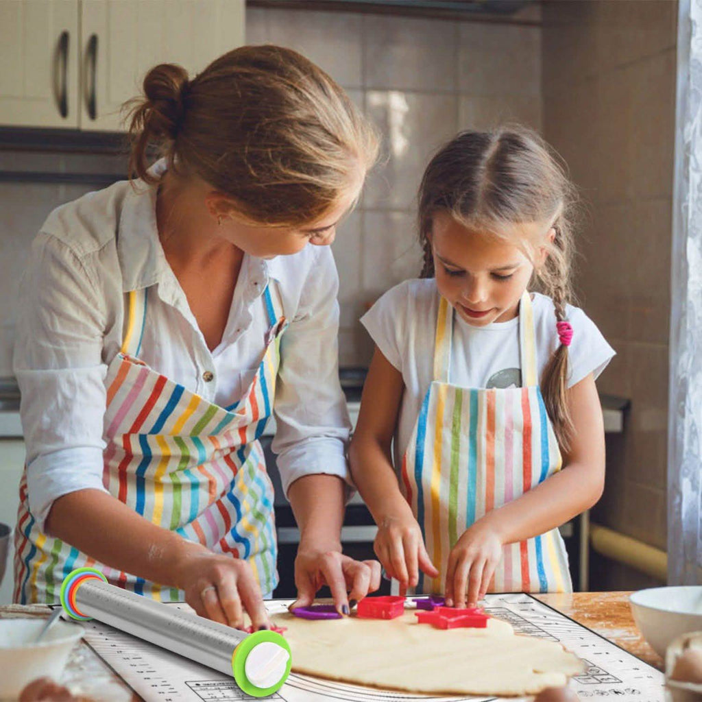 Rouleau à pâtisserie en acier inoxydable