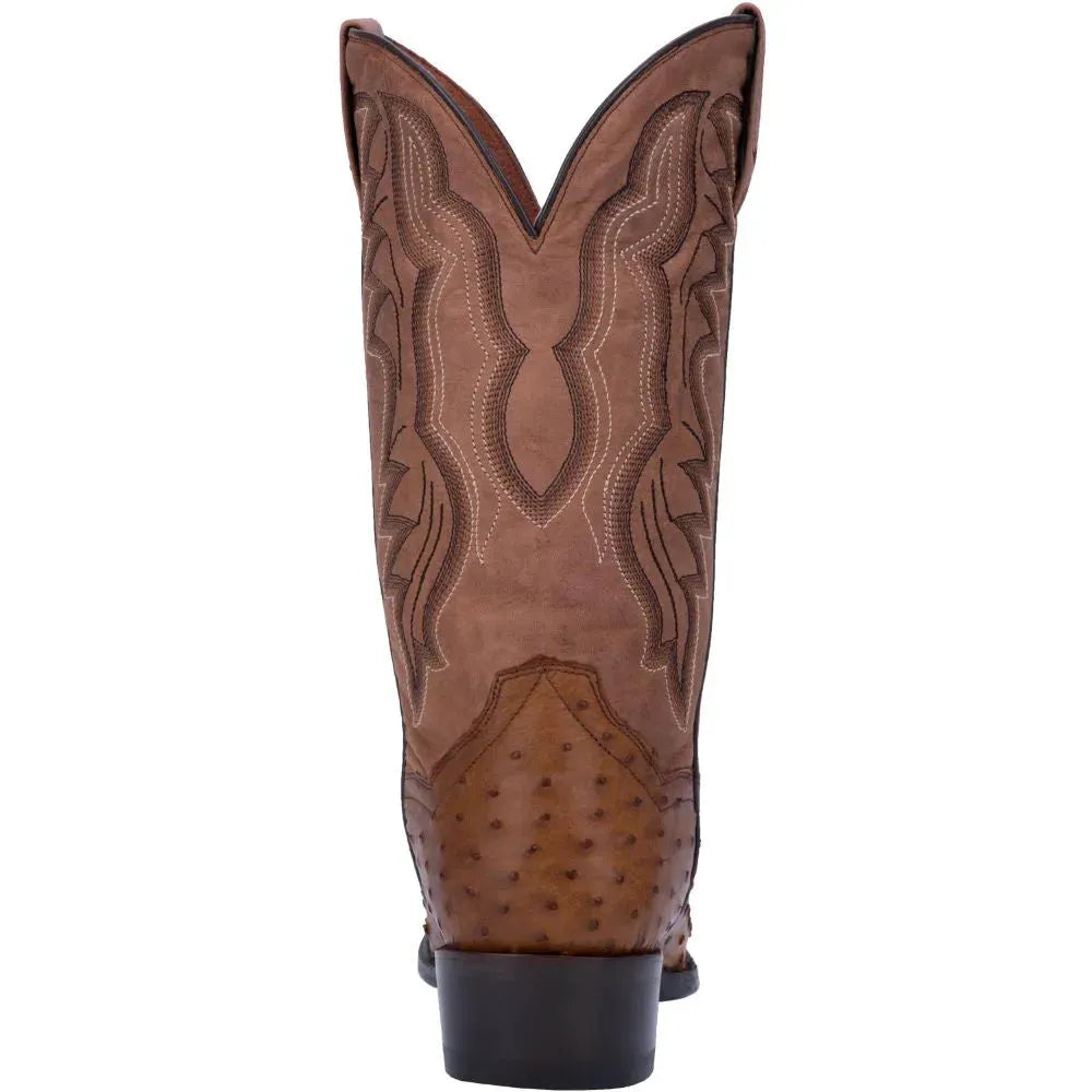 Dan Post Tempe - Bottes de cowboy en cuir d'autruche pour hommes