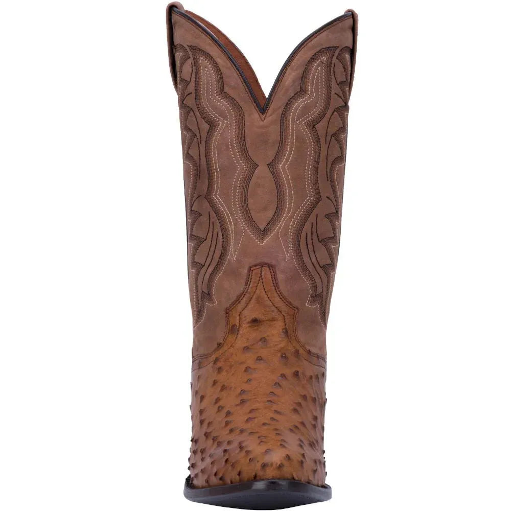 Dan Post Tempe - Bottes de cowboy en cuir d'autruche pour hommes