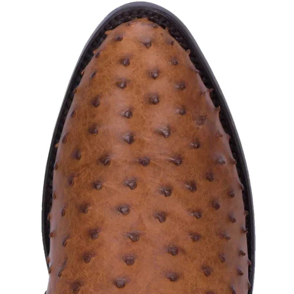 Dan Post Tempe - Bottes de cowboy en cuir d'autruche pour hommes