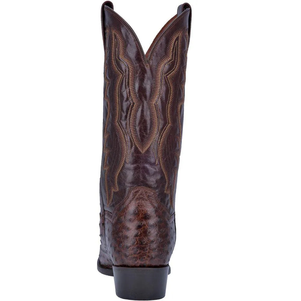 Bottes de cow-boy Dan Post Pershing en cuir d'autruche pour hommes
