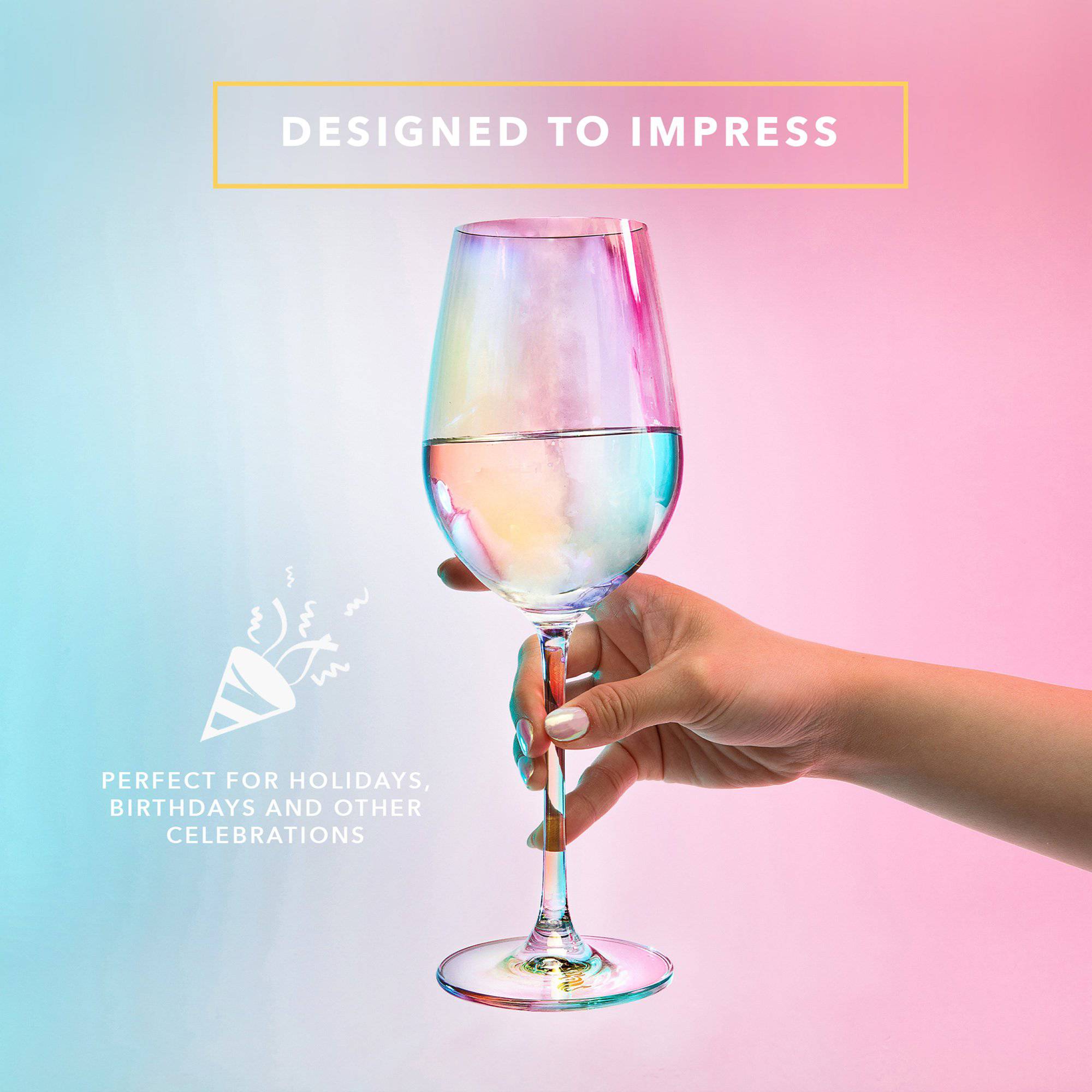 Verres à vin à pied