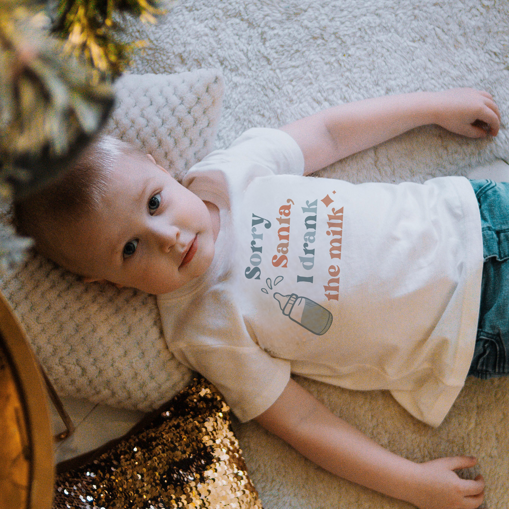 t-shirt imprimé | a bu le lait