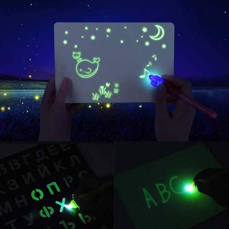 Tablette d'apprentissage lumineuse pour enfants Tableau de dessin magique