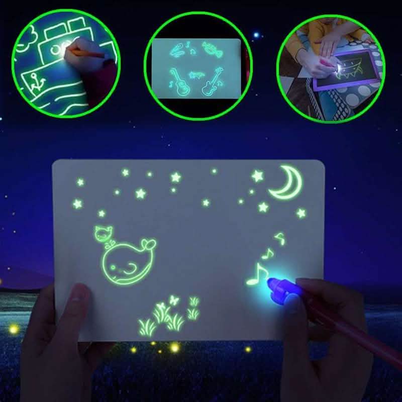 Tablette d'apprentissage lumineuse pour enfants Tableau de dessin magique