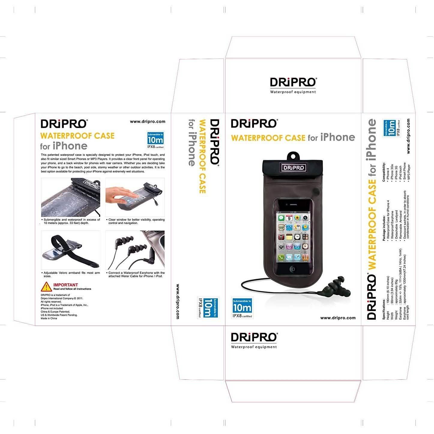 Étui étanche DriPro pour tous les smartphones