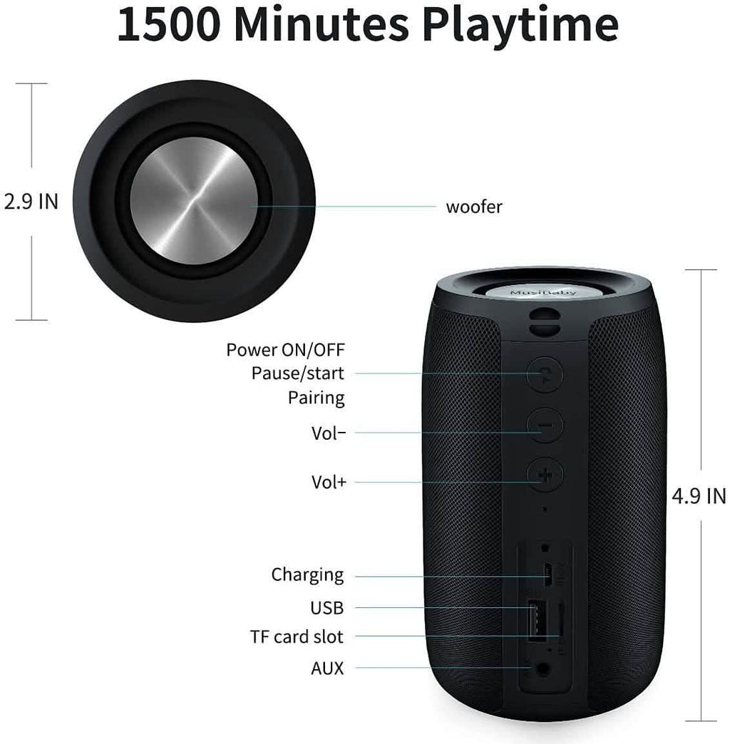 Haut-parleur Bluetooth 5.0 à couplage double
