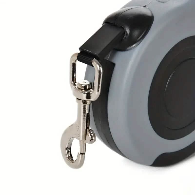Laisse rétractable double interrupteur durable pour animaux de compagnie