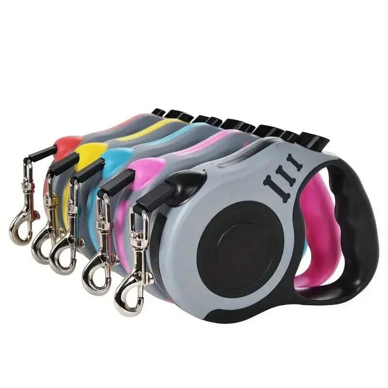 Laisse Rétractable Double Résistante pour Animaux de Compagnie