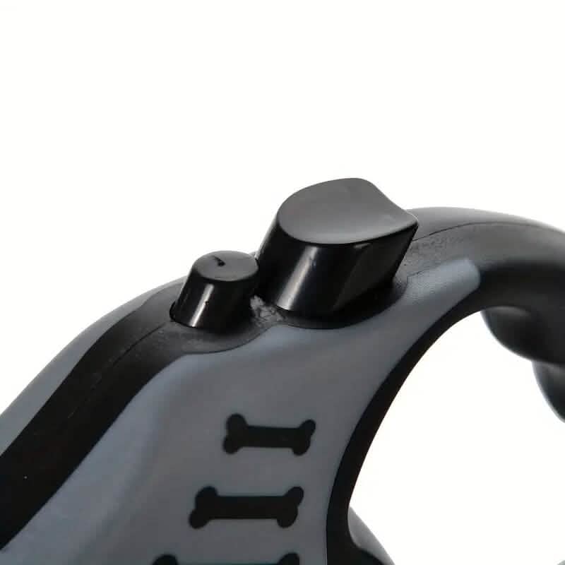 Laisse rétractable double interrupteur durable pour animaux de compagnie