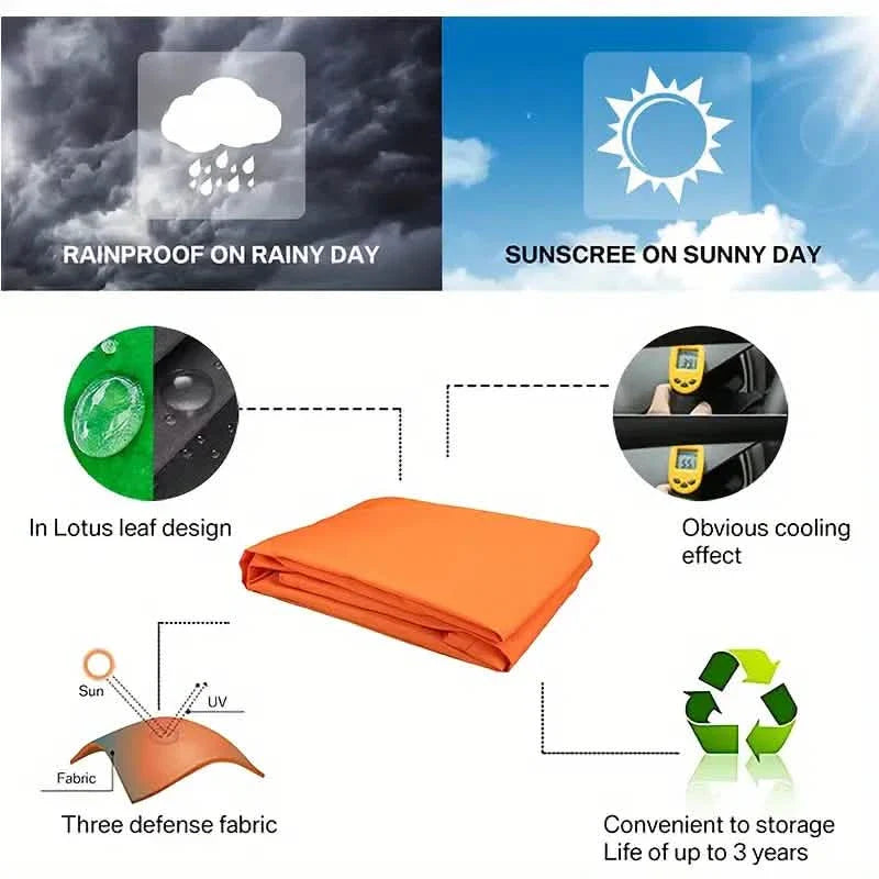 Voile d'ombrage triangulaire durable imperméable et résistante aux UV pour terrasse, cour, balcon et jardin