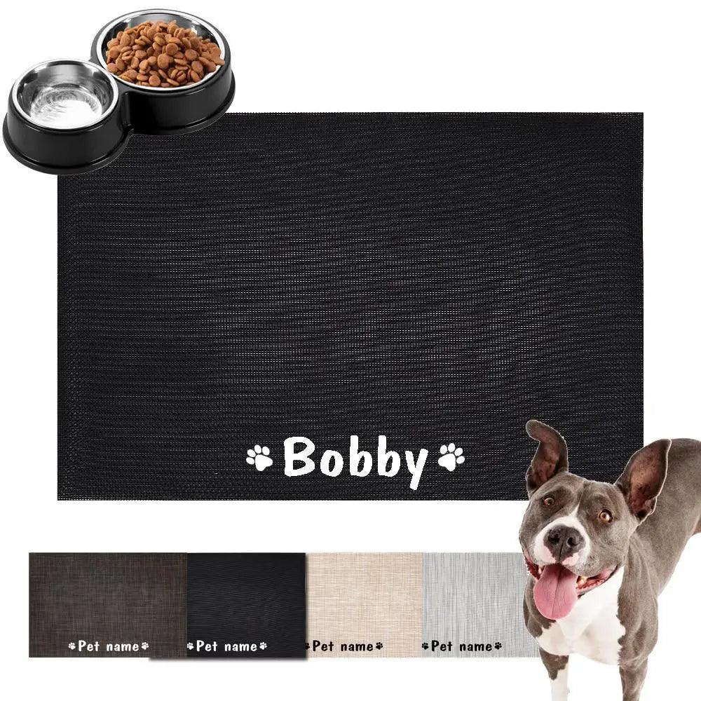 Tapis d'alimentation pour animaux de compagnie durable et étanche, coussin d'eau antidérapant, tapis personnalisé pour gamelle de chien et chat