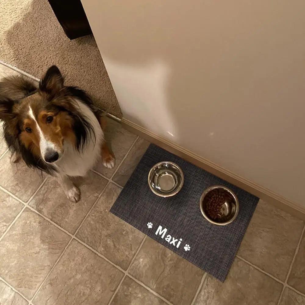 Tapis d'alimentation pour animaux de compagnie durable et étanche, coussin d'eau antidérapant, tapis personnalisé pour gamelle de chien et chat
