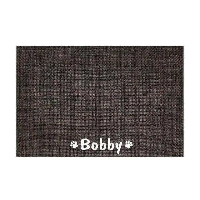 Tapis d'alimentation pour animaux de compagnie durable et étanche, coussin d'eau antidérapant, tapis personnalisé pour gamelle de chien et chat