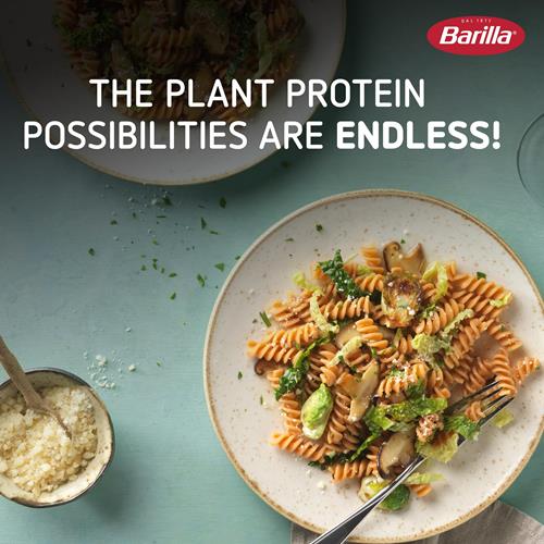 Pâtes Rotini aux Lentilles Corail Barilla, 249 g - Vegan, Sans Gluten, Sans OGM & Casher - Source de Protéines Végétales