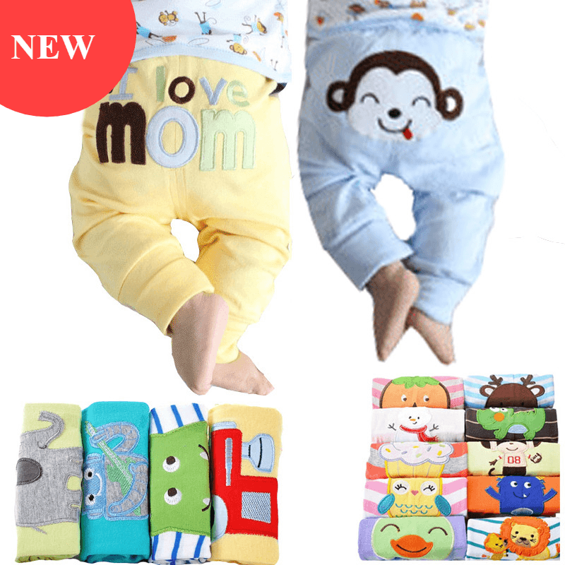 Pantalon Bébé Moderne Intéressant Lot de 5, 0-2 ans, Pantalons PP, Pantalons Bébé Nourrisson Dessin Animé Pour Garçons Et Filles, Ensemble de Pantalons