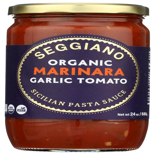 Sauce Marinara à l'ail biologique Seggiano, 24 oz