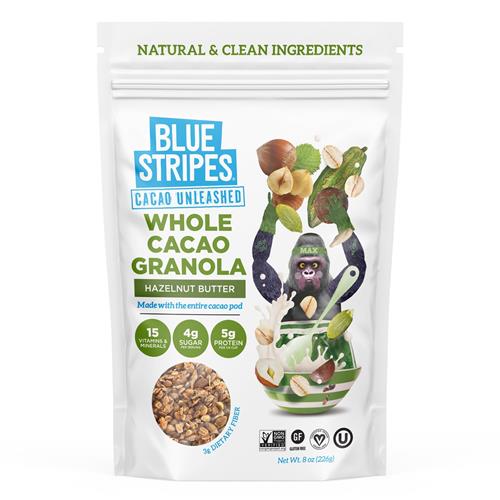 Granola cacao et beurre de noisette Blue Stripes, 8 oz