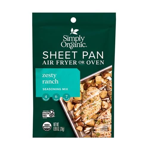 Assaisonnement pour plats en tôle Simply Organic, Ranch relevé, 28 g (lot de 12)