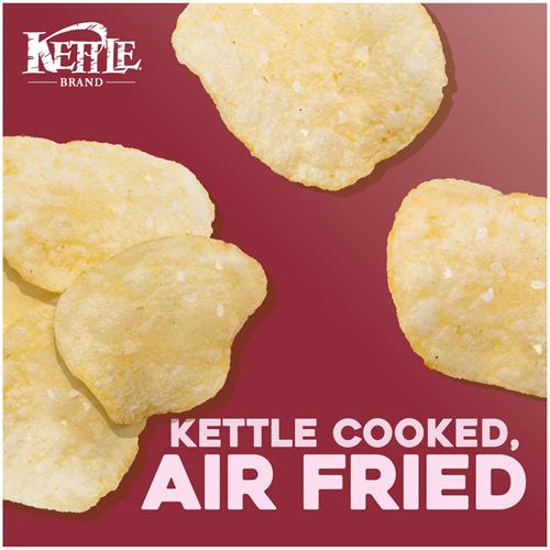Chips de pommes de terre Kettle Brand, chips à la cuisson à l'air et au sel de l'Himalaya, sac format familial de 319 g