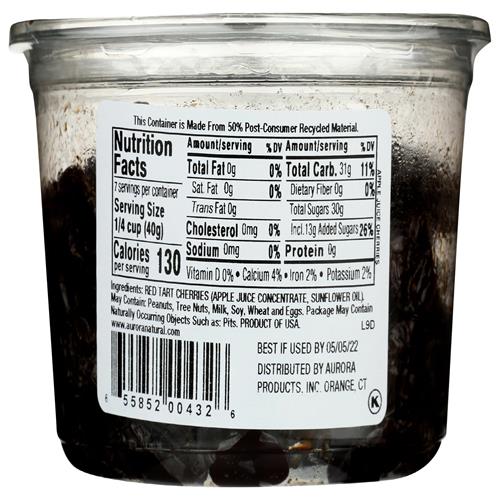 Aurora Natural Products Apple Juice Infused Cherries, 10 Ounce