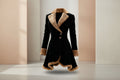 Manteau d'hiver doublé polaire épaisse pour femme