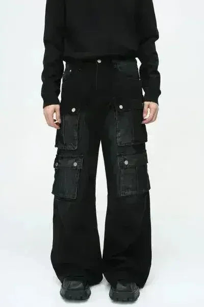 Jean large cargo multipoches