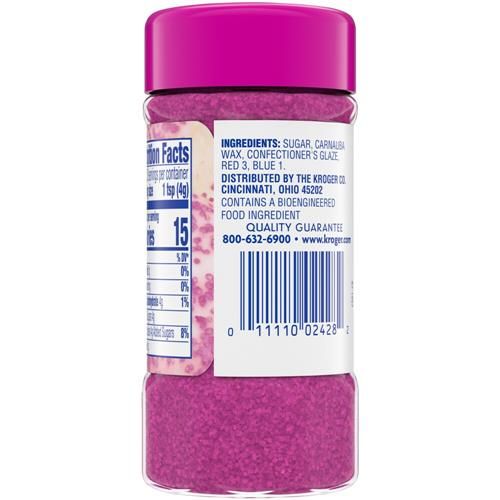 Sucre coloré rose Kroger 4 oz