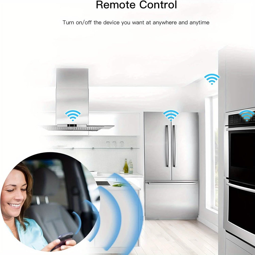 Prise Intelligente WiFi, Compatible Alexa & Google, Minuteur, Commande Vocale, Réseau 2,4 GHz Domotique