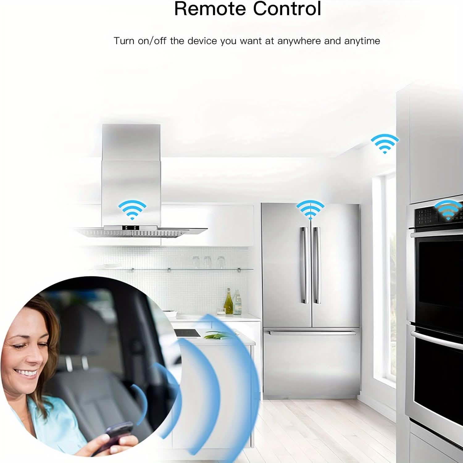 Prise Intelligente WiFi, Compatible Alexa & Google, Minuteur, Commande Vocale, Réseau 2,4 GHz Domotique