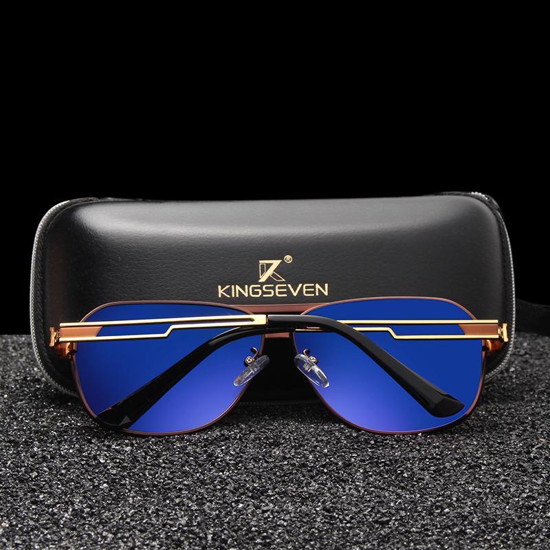 Lunettes de soleil polarisées carrées de luxe pour hommes, nouveau modèle, monture en alliage d'aviation, protection UV400 et monture en métal de haute qualité