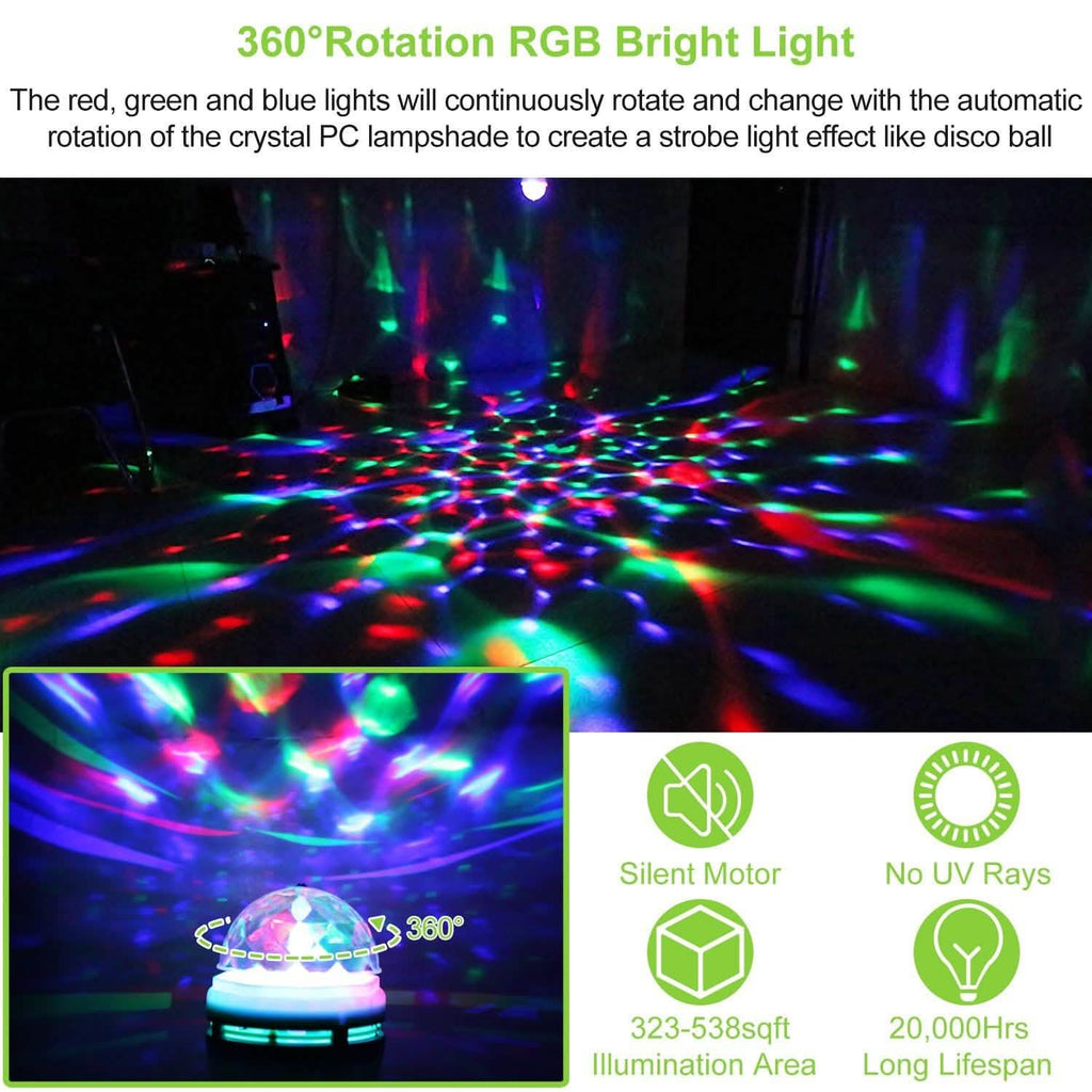 Ampoule LED RVB Rotative E27 3W