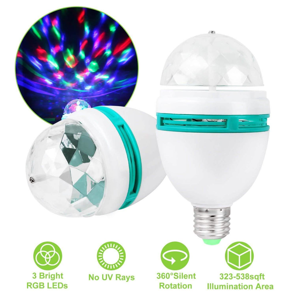Ampoule LED RVB Rotative E27 3W