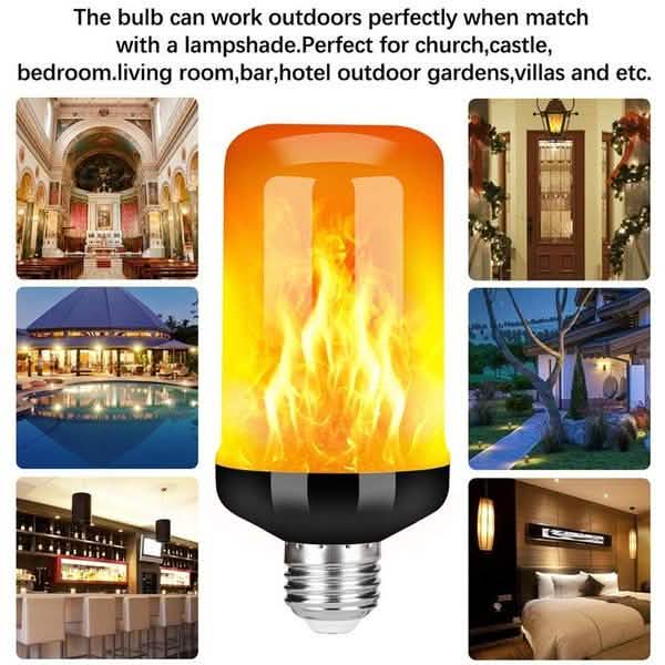 Ampoule LED E27 à effet flamme